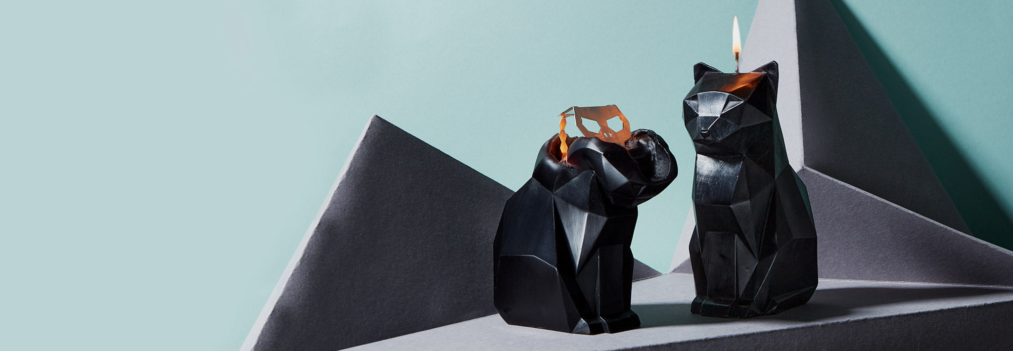 Kisa Cat Skeleton Candle Black 54Celsius, 44 OFF