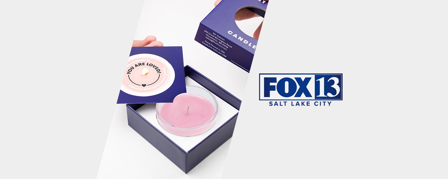 Our Secret Message Candles Featured on FOX 13's Show